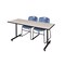 Kobe Rectangle Training Table, 66" W, 29" H, Laminate Top, Maple MKTRCT6624PL44BE - alternate 1
